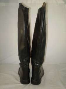 RIDING BOOT English Equestrian black leather USA 6.5 B  