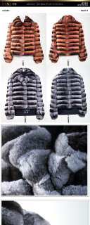 2012 Top luxury Chinchilla Fur Coat + Silver  