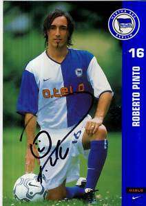 Roberto Pinto Hertha BSC Berlin 2001 02 TOP AK +64234  