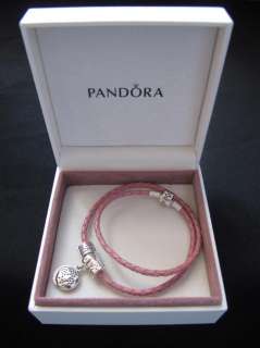 Pink Leather Bracelet   Pandora code KTN0001 D2 38CM
