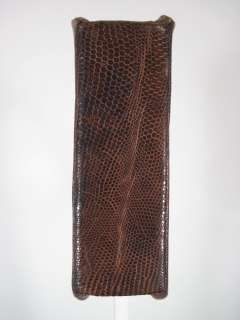 DESIGNER Brown Lizard Vintage Tote Handbag  