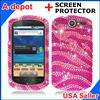 Huawei Impulse 4G AT&T U8800 ideos X5 Purple Bling Hard Case Cover 