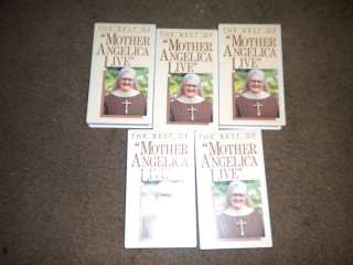 Lot of 5 The Best of Mother Angelica Live vhs tapes  