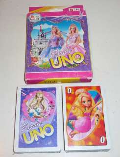 UNO Playing Cards Game BARBIE PRINCESS Sealed New Princesses Castle 