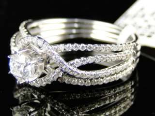 14K WOMENS WHITE GOLD DIAMOND ROUND CUT SOLITAIRE ENGAGEMENT WEDDING 