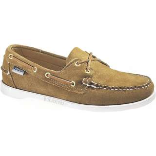 Mens Sebago Docksides Boat Shoes Sand Suede *New In Box*  
