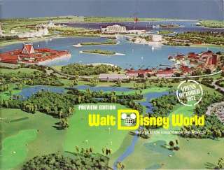 Ultra Rare 1970 Disney World Pre Opening Guidebook Ex+  
