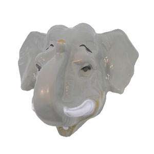 Maske für Erwachsene Elefant, Hartplastik 4007487766142  