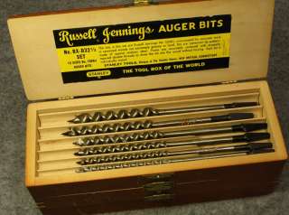   Tiered Stanley Russell Jennings Auger Drill Bit Set, 13 Bits  