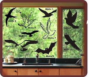 Fenster Dekoration Aufkleber Fensterbild Vögel Vogel  