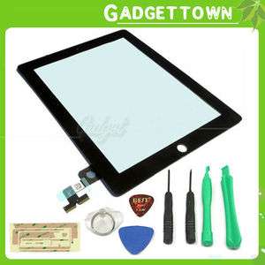   Digitizer Replacement+ Adhesive Glue Tape 3M for Apple iPad 2  