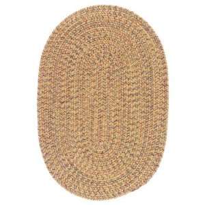 Colonial Mills Adams Braided Area Rug   Evergold, Yellow/Gold Accents 