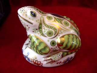 ROYAL CROWN DERBY TOAD PAPERWEIGHT LIMITED EDITION RARE  