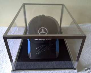 SIGNED BASEBALL F1 OR FA CAP   GLASS DISPLAY CASE ONLY  