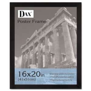  DAX 2863V2X   Black Wood Poster Frame w/Plastic Window 