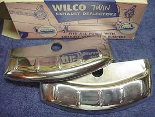   Station Display Accessory Chrome Dual Exhaust Tips 1950s   