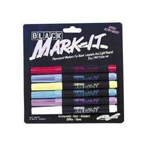  Drimark : Dry Erase Markers, Single Tip, Bullet Point, 6 