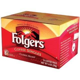 Folgers Home Cafe Coffee Pods, 100% Colombian, 18 Count Packages (Pack 