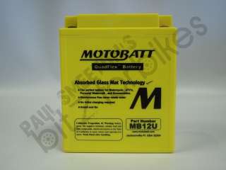 MotoBatt QuadFlex MB12U Battery for a Honda CB 250 Super Dream (1978 