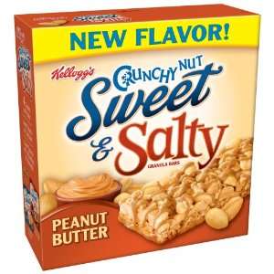 Kelloggs Crunchy Nut Sweet & Salty Peanut Butter Granola Bars, 6 
