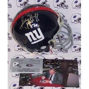 Sam Huff Autographed New York Giants Authentic Mini Football Helmet 