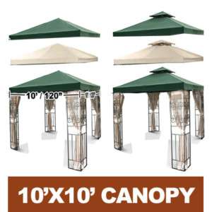 NEW 10 x 10 REPLACEMENT GAZEBO CANOPY TOP COVER 10x10  