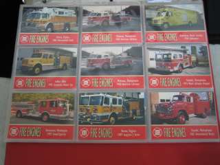 Fire Engines Series Three Complete Set W/ Binder 1994  