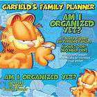 garfield family planner 2012 pocket wall calendar expedited shipping 