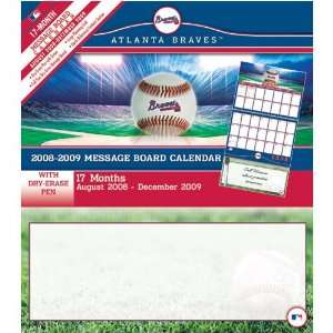   Atlanta Braves MLB 17 Month Message Board Calendar
