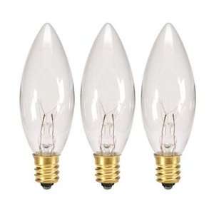  Replacement Bulb for Electric Candle Lamps, 7W/120V, 3 