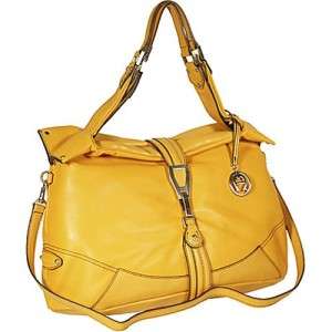 ETIENNE AIGNER Stella Satchel Leather Handbag in Marigold  