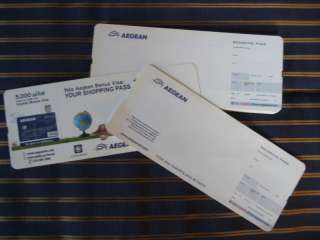 20) AEGEAN Airlines Boarding Passes Ticket Stock Cards  