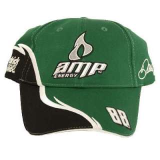 DALE EARNHARDT JR # 88 COTTON GREEN CAP HAT NASCAR AMP  