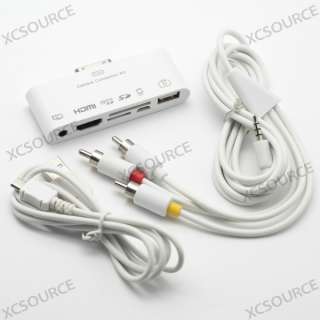   Adapter AV USB Cable Camera Connection Kit For Apple iPad 2 AC8  