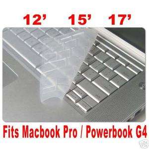 Apple MacBook Pro & Powerbook G4 12 15 17 Keyboard Skin Protector 
