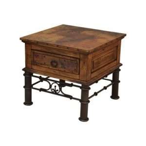  Artisan Home Furniture Valencia End Table in Distressed 