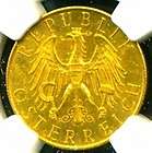 1927 AUSTRIA GOLD COIN 25 SCHILLING NGC CERTIFIED GENUI