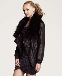 MICHAEL Michael Kors Jacket, Bungee Jacket with Faux Fur Collar