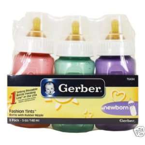  3 pack of Gerber Baby Bottles New Born