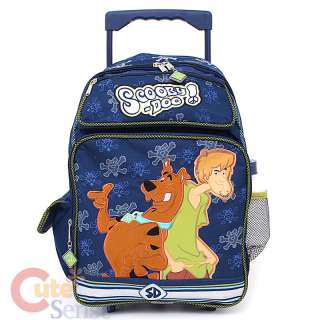 Scooby Doo & Shaggy School Roller Backpack Luggage Rolling Bag Large 
