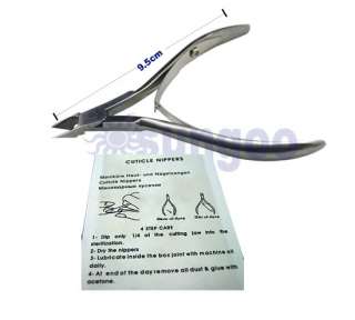 Stainless Steel Cuticle Cutter Nippers Nail Art Clipper  