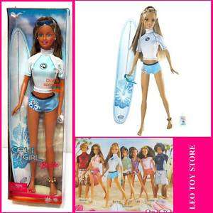 Barbie Doll Cali Girl Scented Doll w Surf Board  