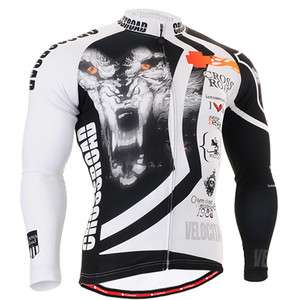 cycling jersey top gear tights cyclist road bike long sleeve wolf 