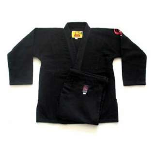 Fuji Single Weave Jiu Jitsu Gi Black   Size A3