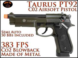 NEW C02 TAURUS PT92 ALL METAL w /Blow Back Olive Drab Beretta M9 m9a1 