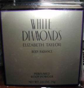 ELIZABETH TAYLORS WHITE DIAMONDS BODY POWDER, NIB  