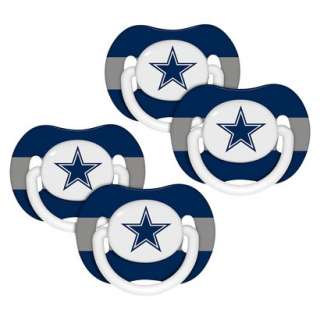 NFL Dallas Cowboys 4 Pk Baby Pacifier   3M+.Opens in a new window