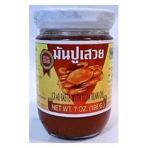 Por Kwan Pad Thai Crab Paste with Bean Oil   7 oz jar x 2  