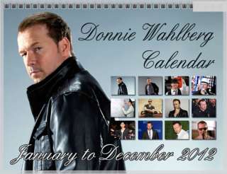 Donnie Wahlberg New Kids on the Block 2012 Calendar  