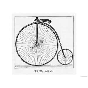 The Penny Farthing Bicycle Giclee Poster Print, 24x32 